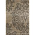 Art Carpet 4 X 6 Ft. Bastille Collection Large Damask Border Woven Area Rug, Beige 841864107650